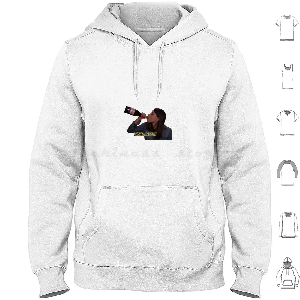 Pero entonces me recuerdo existe Sudadera con capucha de algodón de manga larga Abril Ludgate Abril Dwyer Parques de abril y Parques de recreación y