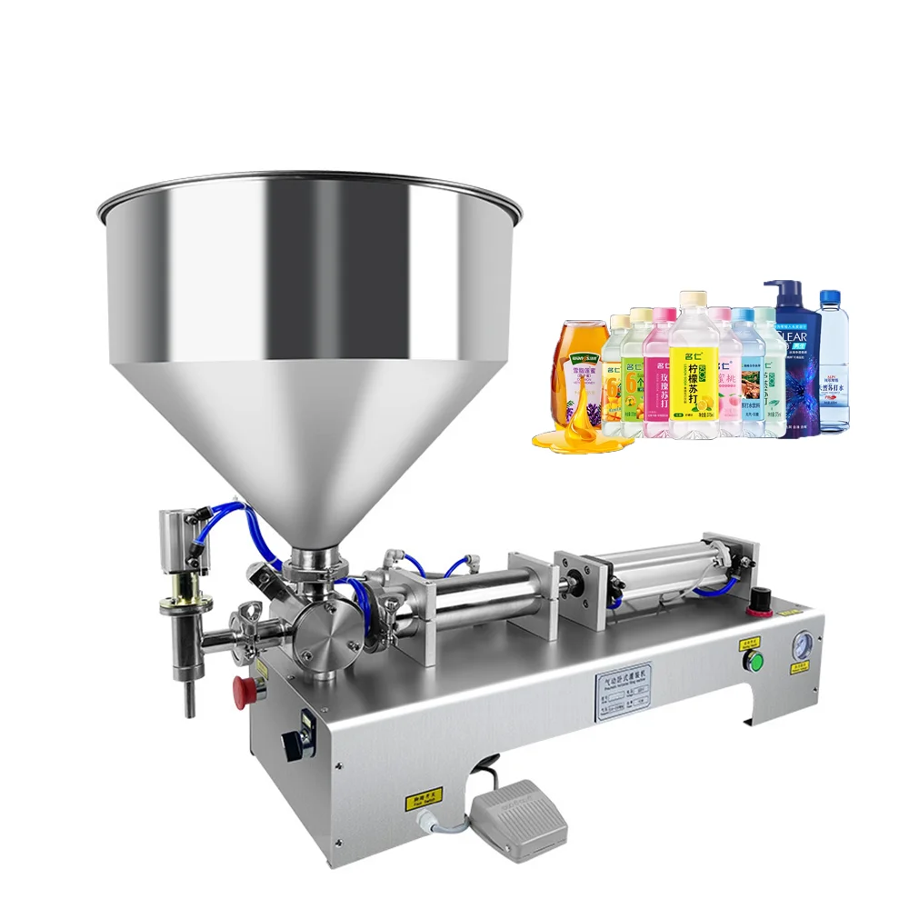 Cosmetic Shea Butter Heating Mixing Custard High Viscosity Jar Paste Bottle Filling Machine