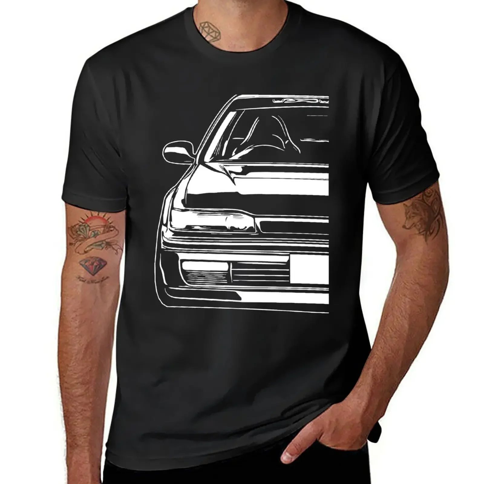 Classic 1989 Accord series CB7 - Wagon CB9 JDM Car Art T-Shirt plus sizes vintage clothes mens white t shirts