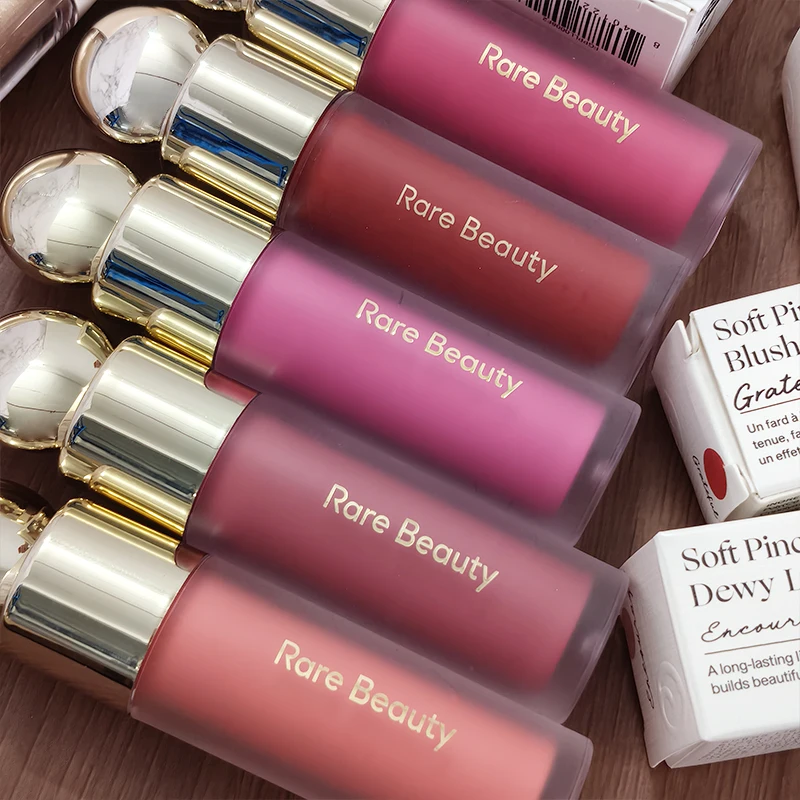 Rare Beauty Makeup Cheek Blush Cream Blusher Stick Bliss Encourage Lipstick New Happy Hope Worth Love Lip Gloss Brand Cosmetics