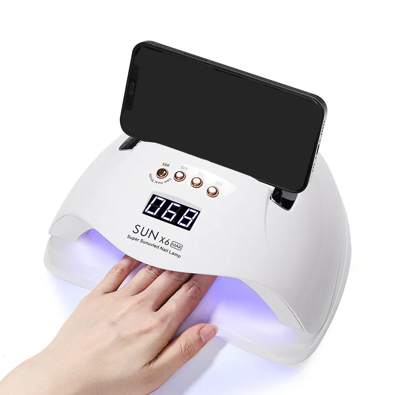 256W nail lamp X6max nail baking lamp non black hand phototherapy machine intelligent induction nail machine