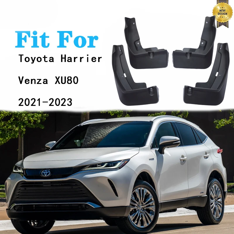 for Toyota Harrier Venza XU80 2020 2021 2022 2023 Hybrid Car Mudflaps Mudguards Splash Guards Mud Flap Fenders Auto Accessories