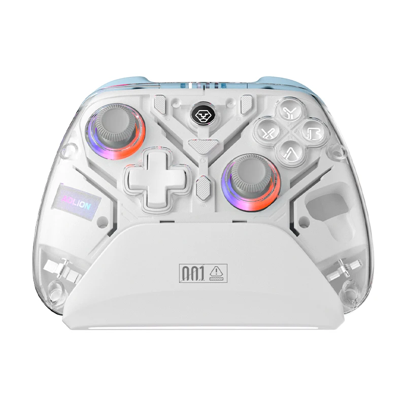 

Mechanical Buttons Motion Sensing Vibration Rapid Fire PC Wireless Gamepad Switch 2 Blue-tooth Game Controller