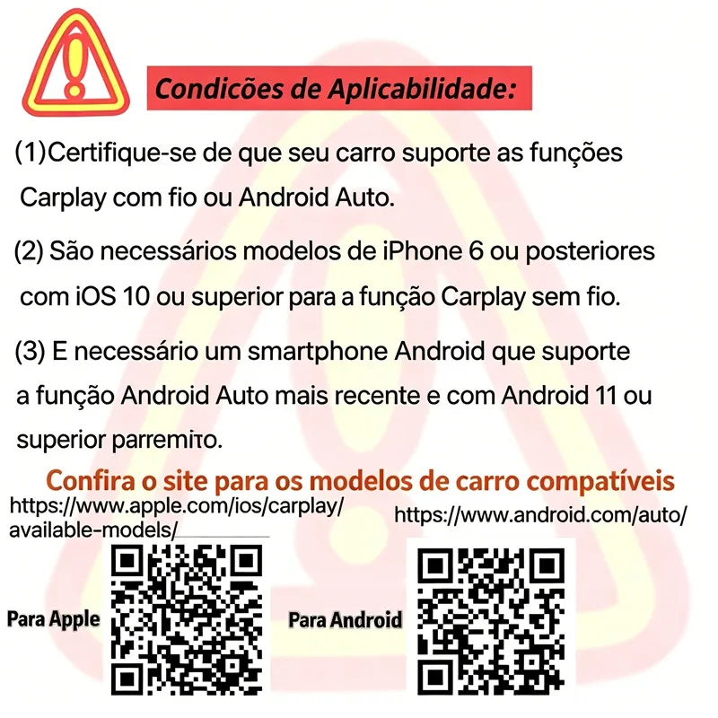 Wireless CarPlay Adapte Car Infotainment Screen 2 in 1 for Apple for Android Auto,AI Dongle, Zero Latency, Automatic Connection