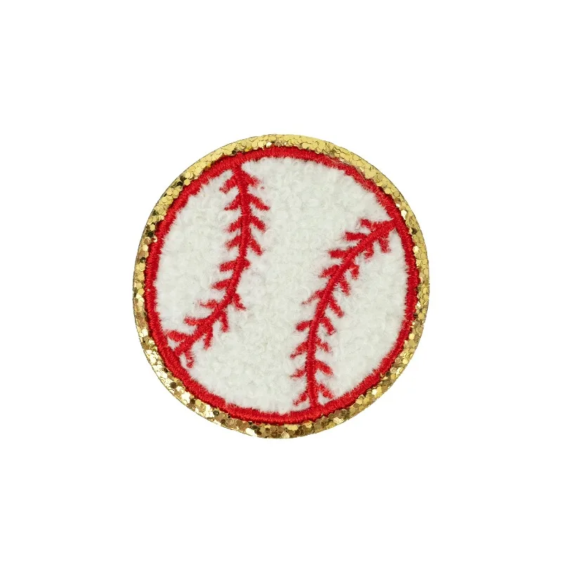 Chenille Baseball Iron-On Patch，Knitting Patterns Accessories