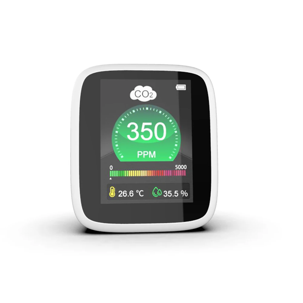 

Миниатюрный детектор качества CO2 Dienmern DM1308A, датчик температуры и влажности, измеритель, домашняя система контроля воздуха, с ЖК-дисплеем