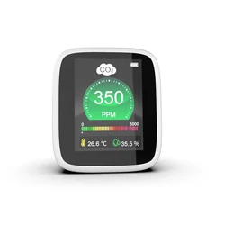 Dienmern DM1308A Mini CO2 Quality Detector Temperature and Humidity Sensor Meter Home Air Monitoring System,with LCD Display