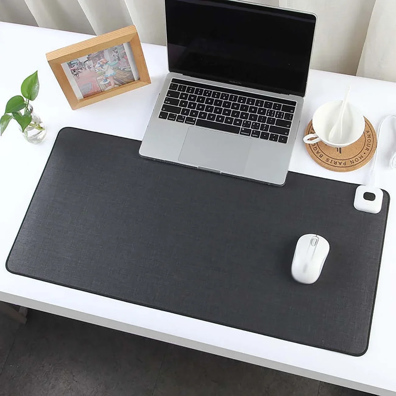 26x52cm Electric Heat Mouse Pad Table Mat Display Temperature Heating Mouse Pad Keep Warm Hand For Office Computer Desk Keyboard