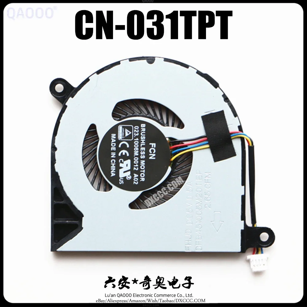 CN-031TPT Laptop CPU COOLING FAN For DELL Inspiron 13-5368 13-5568 15-5578 5579 15-7579 7368 7569 P58F CPU Cooling Fan