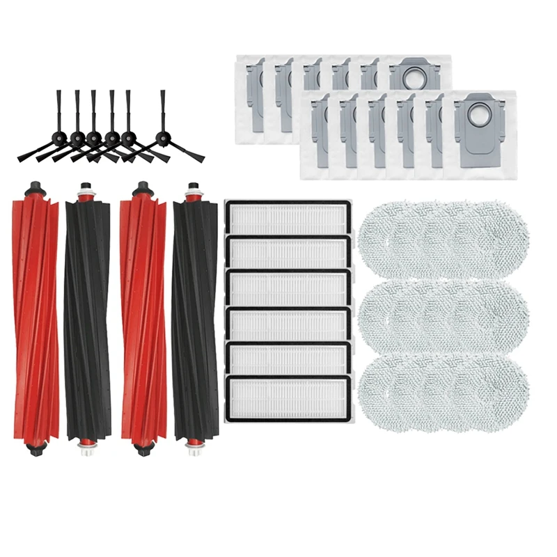 Accessories For Roborock Qrevo Master Replacement Main Side Brush HEPA Filter Mop Pads Dust Bag Spare Parts