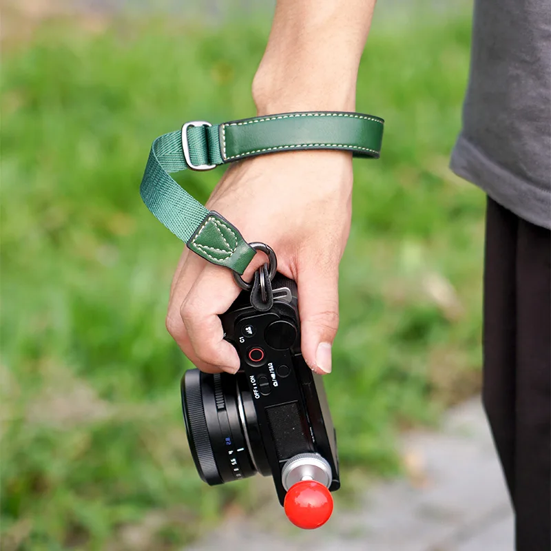 Adjustable Camera Hand Strap Wrist Strap Universal Mirrorless Man-made Leather Strap Sony ZVE10 ZV1 A6400 Canon G7X G3X G1X fuji