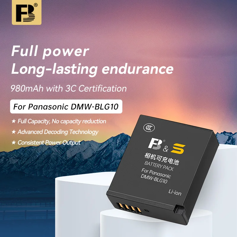 

FB DMW-BLG10 Battery for Panasonic camera LUMIX DMC GF6 GX7 GF3 GF5 BLE9 GX80 GX85