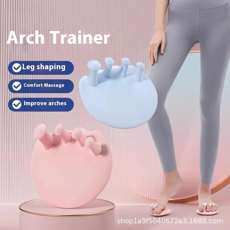 2Pcs Arch Foot Trainer Fitness Leg Toes Plantar Function Exerciser Thumb Valgus Corrector Toe Splints Buttocks Arch Trainer