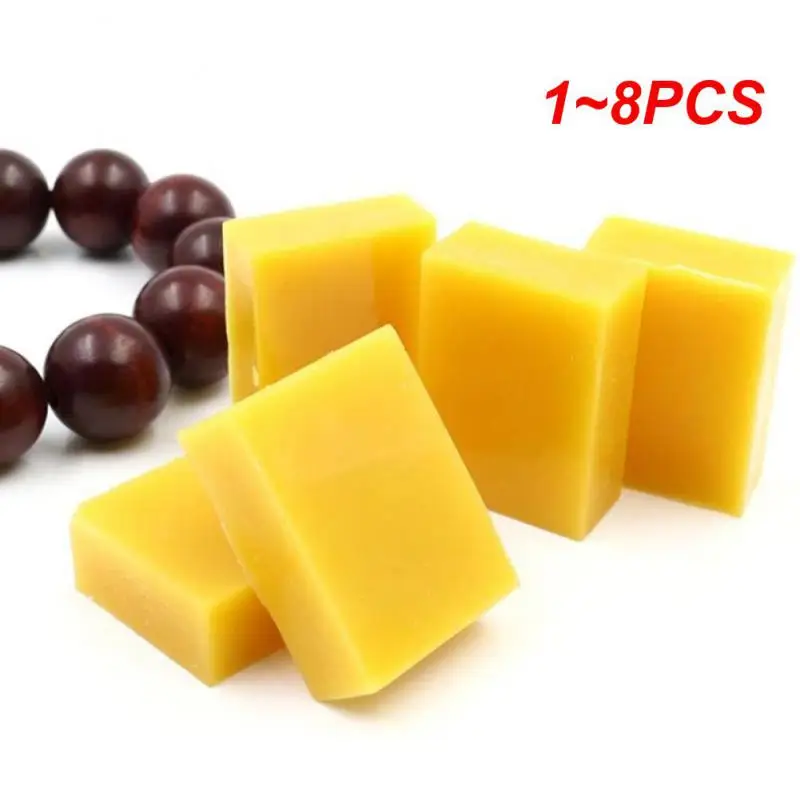 1~8PCS Organic Natural Pure Beeswax Honey Wax Bee Cosmetic Maintenance Floor Polishing Leather Wood Furniture 5/