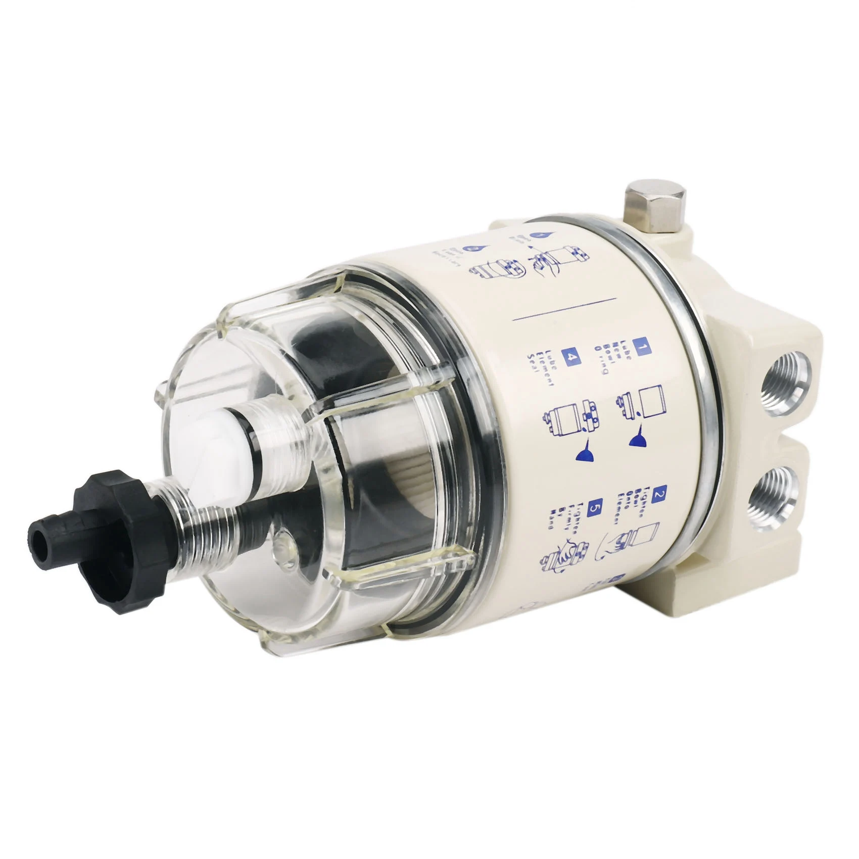 Mathiateur d'eau de filtre à carburant marin, moteur diesel, filtre à chlore de voiture, Racor agglomR 120AT S3240 NPT ZG1/4-19, R12T