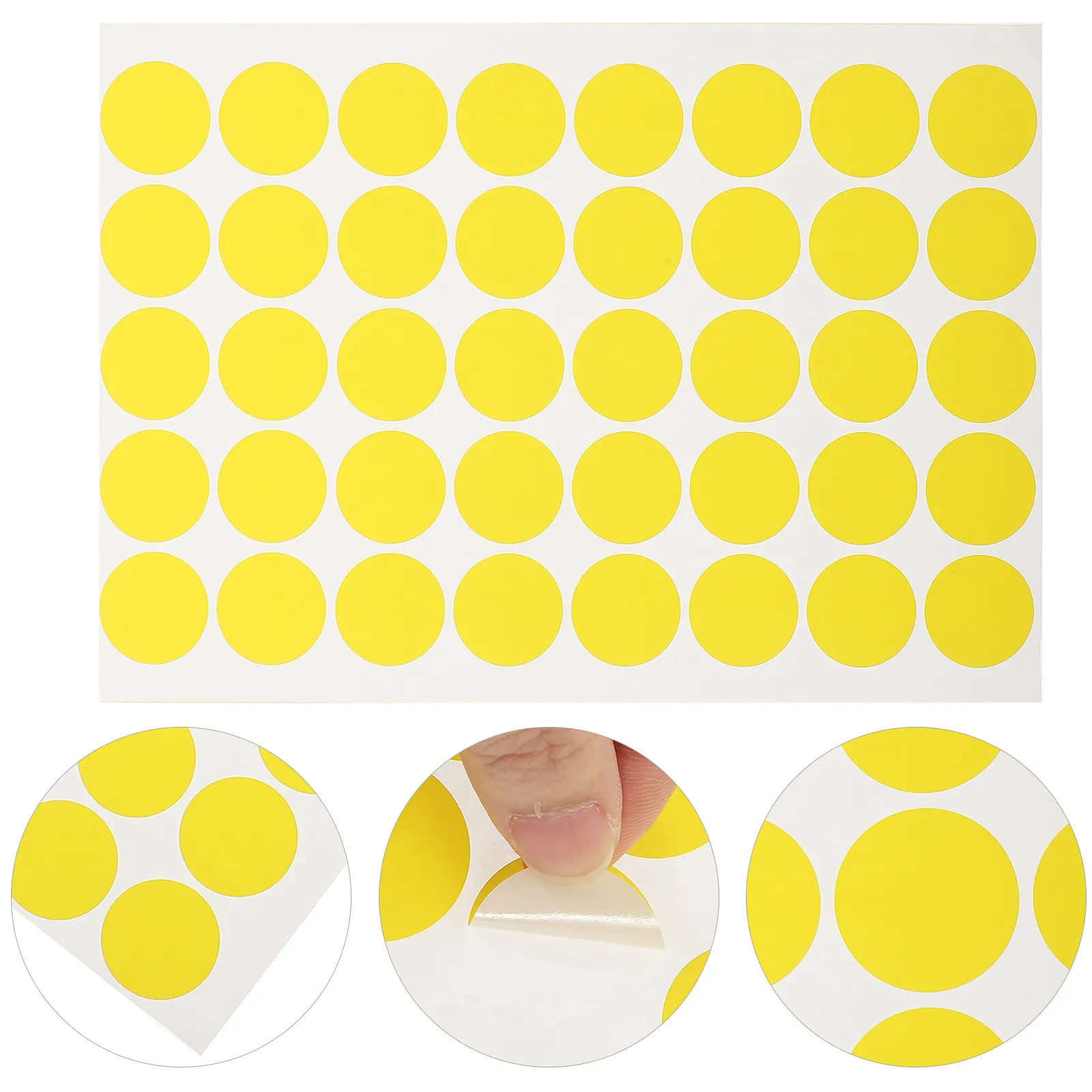 

10 Sheets Matte Finish Round Dot Stickers with Strong Adhesion for Labeling Sorting Sealing Envelopes Gifts Business Displays