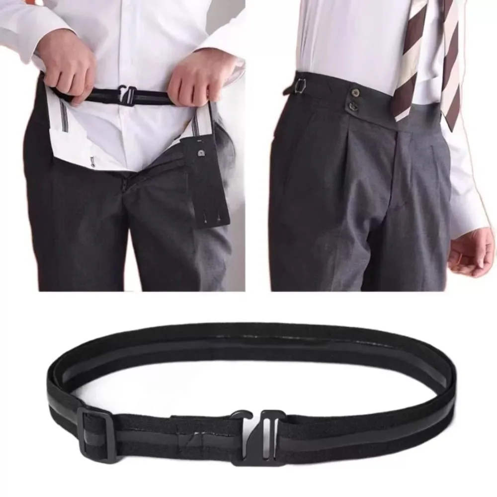 New Non-slip Waistband Elastic Shirt Stay Best Anti Wrinkle Business Nylon Belt