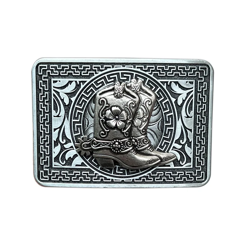 Boots Riding boot belt buckle Western style