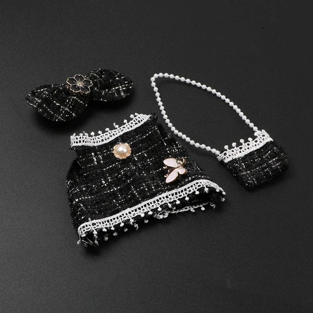 

Милое мини-модное платье и комплект рюкзака, одежда, аксессуары для кукол для кукол Labubu 17 см, милый наряд, подарки для детей