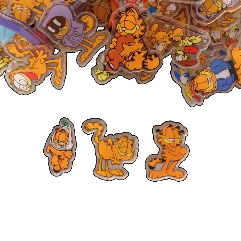 Garfield Cute Cartoon 4cm Alien Acrylic Sheet Jewelry Anime Creative Personality DIY Best Friend Student Handmade Storage Patch - view 6
