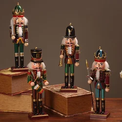 Wooden Nutcracker Soldier Figurines, Desktop Ornaments, 30cm Nutcracker Puppet, Kids Gifts, Christmas Home Decorations