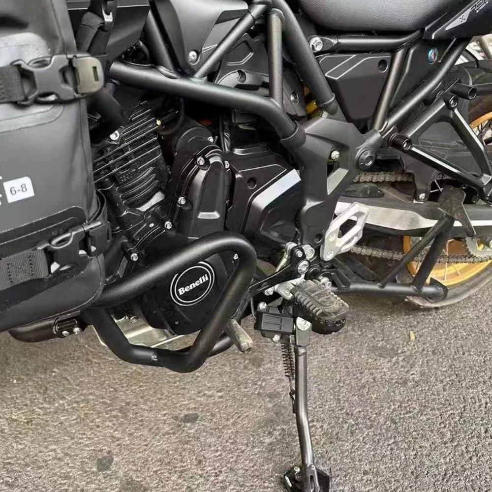 FOR Benelli TRK702/702X Full-Coverage Engine Crash Protection Frame Split Upper Lower Bumper Non-Destructive Modification Parts