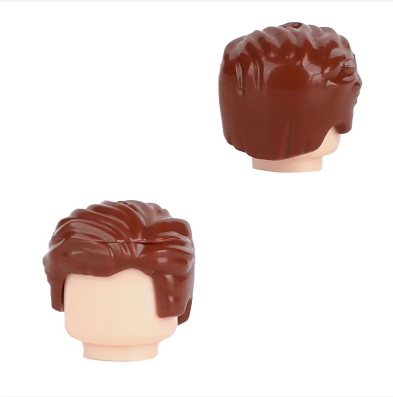 City Hero Figures Hairstyles Human Head Body Parts Building Blocks Man Woman Girl Boy Head Hair DIY Accessories Bricks Kids Toys