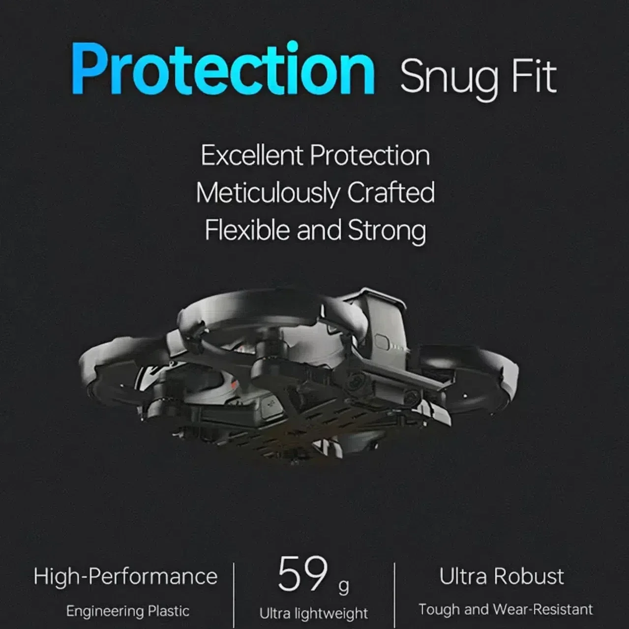 360° Full Protection Enhanced Armor for DJI AVATA 2 Drone Protector Bumper Ring Rod Anti-Collision Protective Accessories