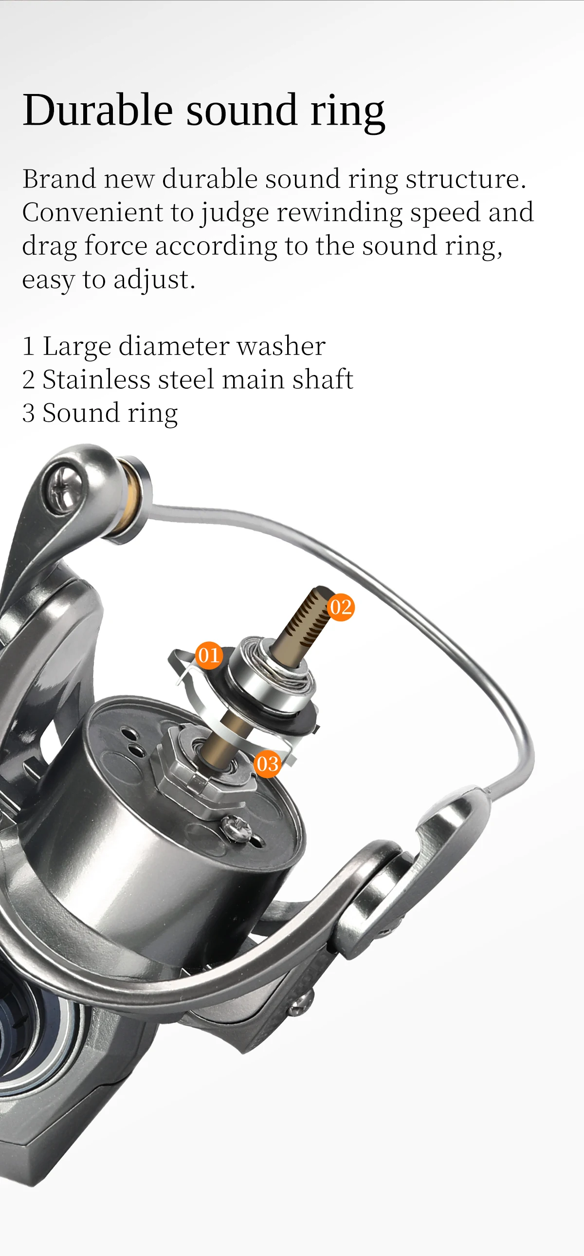 TSURINOYA METAL Spinnrolle MERLIN 1000 C2000S 165g Baitcast-Rolle ULTRALEICHT & VIELSEITIG Salzwasser-Bass-Hechtrolle – Detail 21