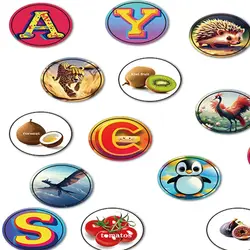 1000 Stickers Girls Kid Stamps, A Collection of Beautiful Pictures of Letters And Animals Kid Toys for Magic Sticker Stamper