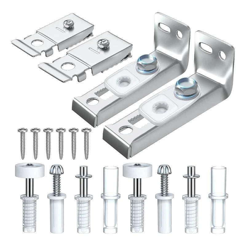 581E 2 Set Stainless Steel Bi-Fold Door Hinges Closet Door Hardware Replacement