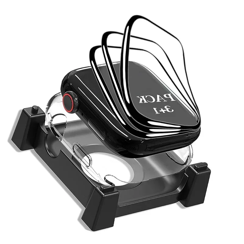 Installa la protezione dello schermo del vassoio per Apple Watch Ultra 49mm 45mm 41mm 44mm 42mm 40mm Pellicola protettiva iWatch Series 8 7 6 5 4 3 SE