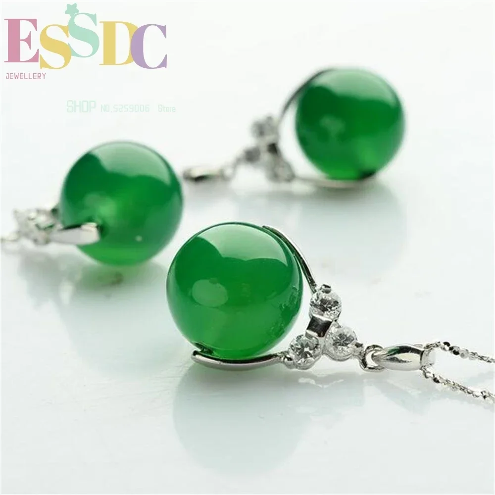 Natural Chalcedony Female  Multicolor Three Or Four Suit Ring Bracelet Necklace Earrings Set Dinner Gift