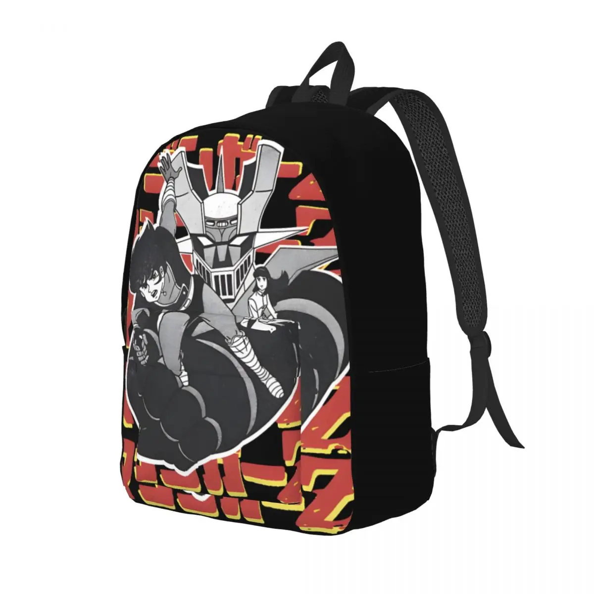 Back To School Gift Beautiful Retro Washable Backpack Mazinger Z Casual Male Lady Laptop Bag Camping