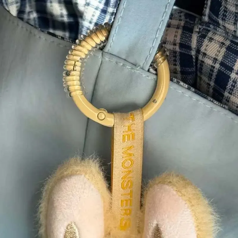 2-6 قطعة ل Labubu مكافحة الإفلات المفاتيح مشبك مع حبل السيليكون حماية حلقة ملونة لف ثابتة مكافحة قطرة كيرينغ #6