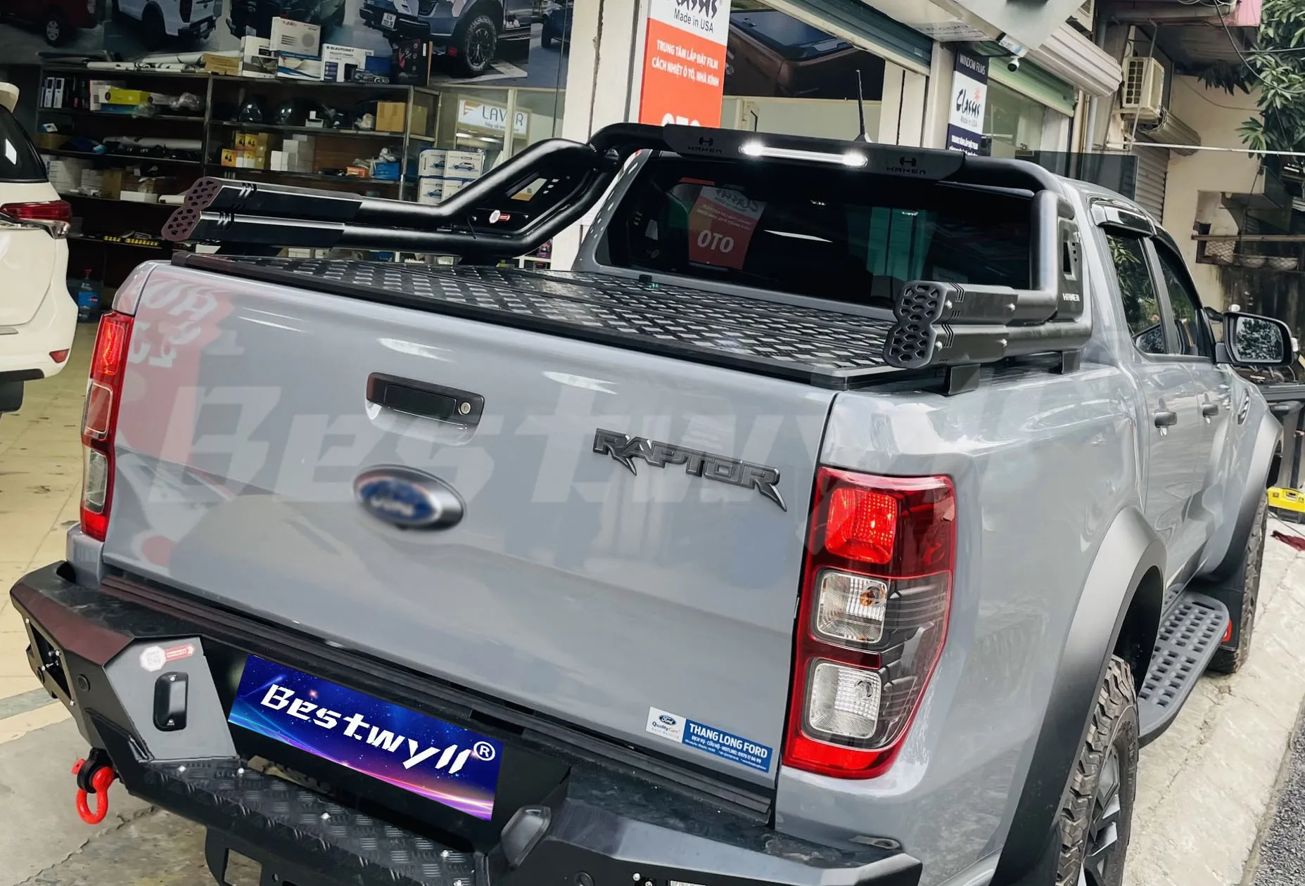 4X4 Next Gen Truck Bed Tonneau Pickup Trifold Three Tri Fold Folding Hard Tri-Fold Cover for Ford Ranger Raptor XZ03