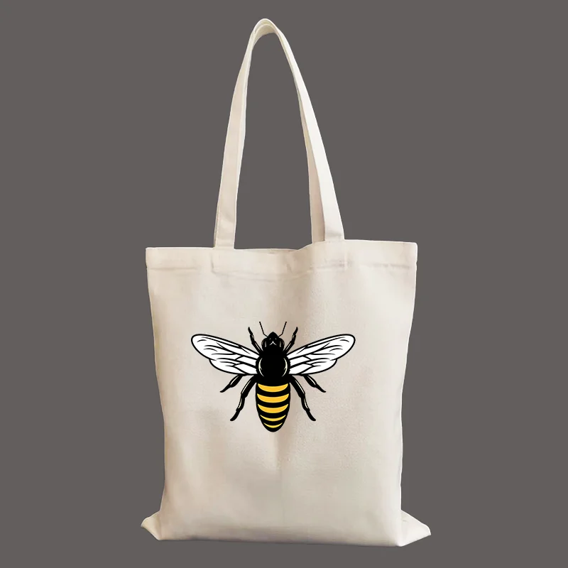 

Bee Kind Save Nature Trend Graphic Tote Bag Unisex Canvas Bags Shopping Bags Printed Casual Shoulder Bag women's Canvas Bag