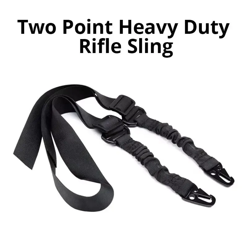Heavy Duty Durable Nylon Two Points Tactical Bungee Shoulder Sling High Quality Outdoor Sports Belt Accessory