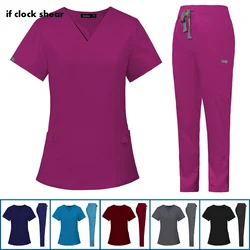 Hospital Doctor Scrubs Sets Medical Uniforms Nurse Accessories Surgical Uniform Women Dental Clinic Workwear Health Service Suit