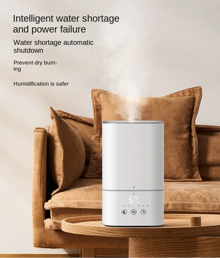 مرطب هواء ذكي لسطح المكتب لغرفة النوم بسعة كبيرة