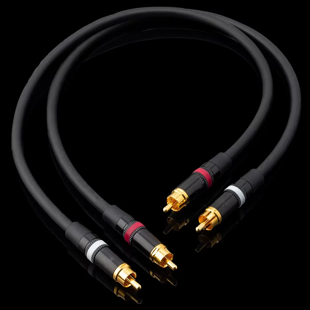 Mogami 2549 HIFI RCA to RCA Audio Interconnect Cable OFC Conductors Gold Plated Plug for Studio Monitor DAC Preamp