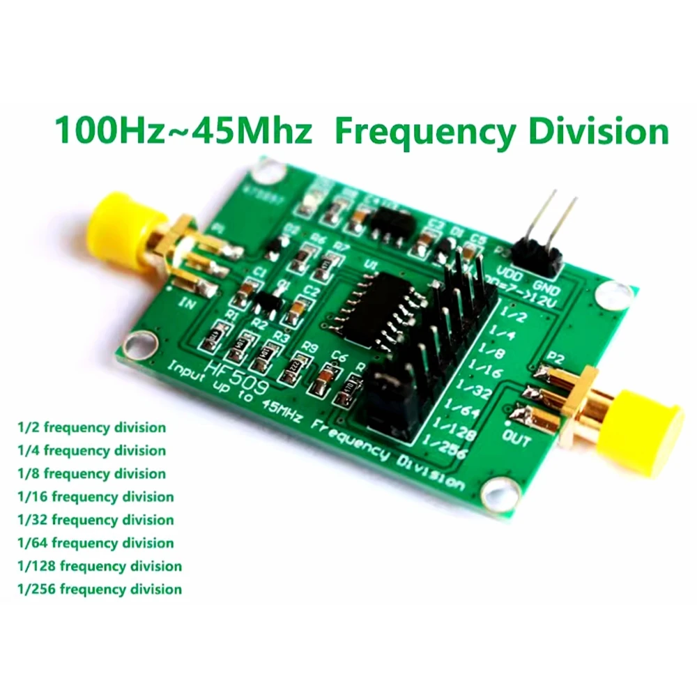 45 MHz Frequenzteilermodul 2/4/8/16/32/64/128/256 Frequenzteilung