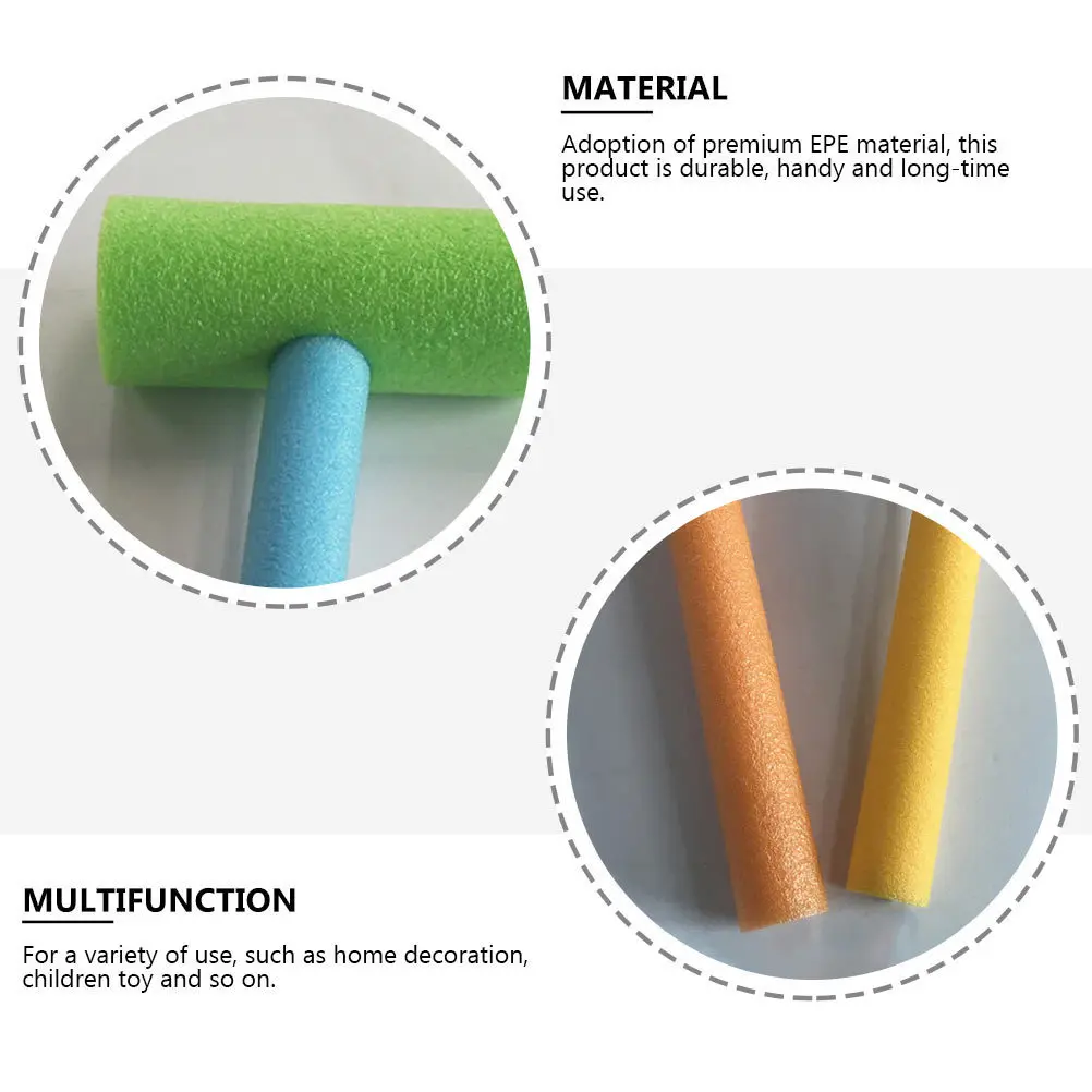 

4pcs Foam For Kids Lightweight Activity Props Party Favors Educational Carnival Hammer For Kids Prizes Hand Tool