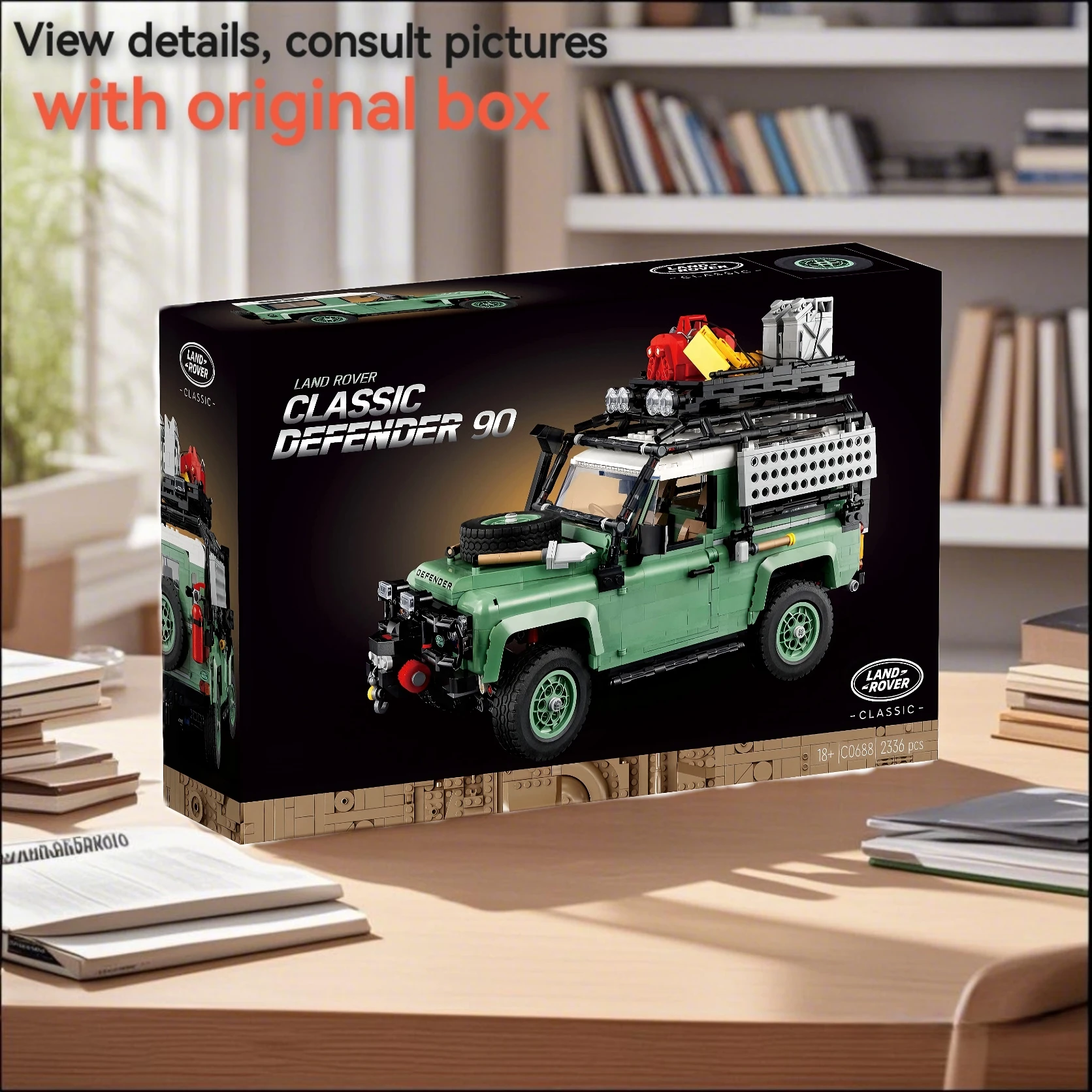 

With Original Box Land Rovered Defender 90 Bricks Compatible 10317 Super Off-Road Racing Car Building Blocks 2336pcs Gifts