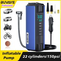 BUVAYE Car Air Pump Portable Multi-function Inflator Outdoor Inflatable Lighting Suitable for Cars, Motorboats, Basketballs