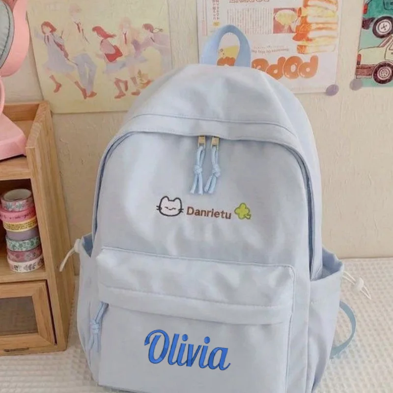 Personalized customized backpack for women 2026 new lightweight middle and high school students, short distance travel backpack