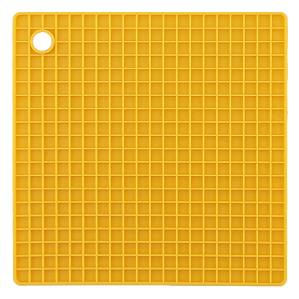 

1Pc Thickened NonSlip Silicone Pot Holder Mat HeatResistant Kitchen Placemat For Pots Plates Cups