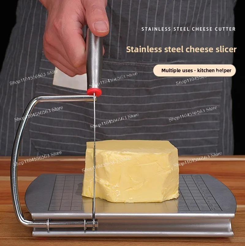 Heavy‑Duty Stainless Steel Slicer Multifunctional Cheese Cutter for Ham Soap Household Cutting Application