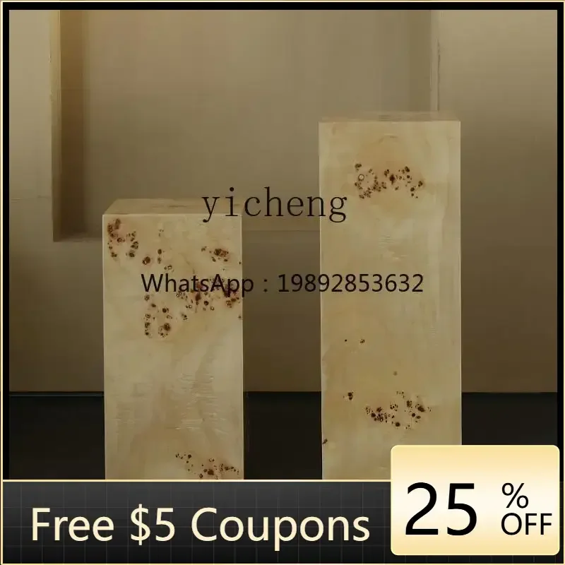 

ZZ entrance log ornament wooden pier base ornament corner stump square flower stand