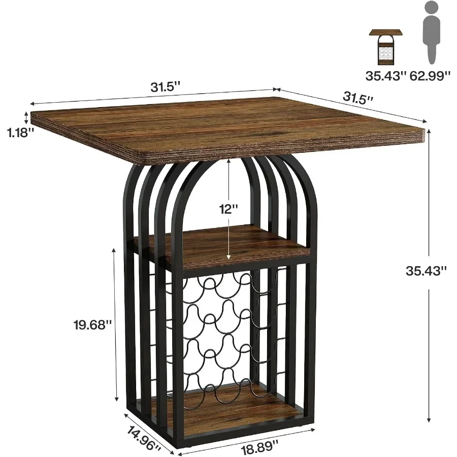Square Bar Table, 35